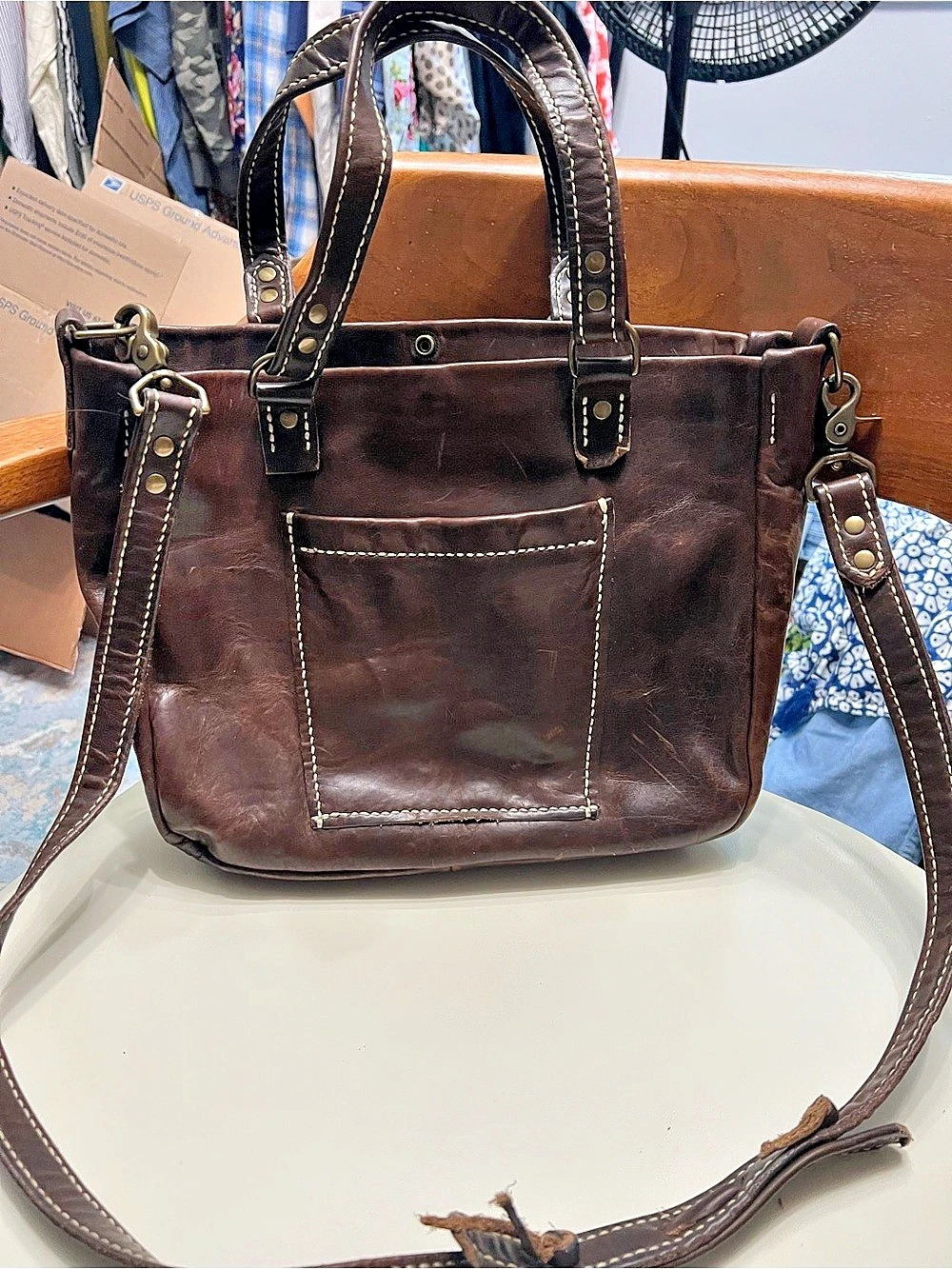 BED|STÜ Explicit LTC Leather Tote in Brown